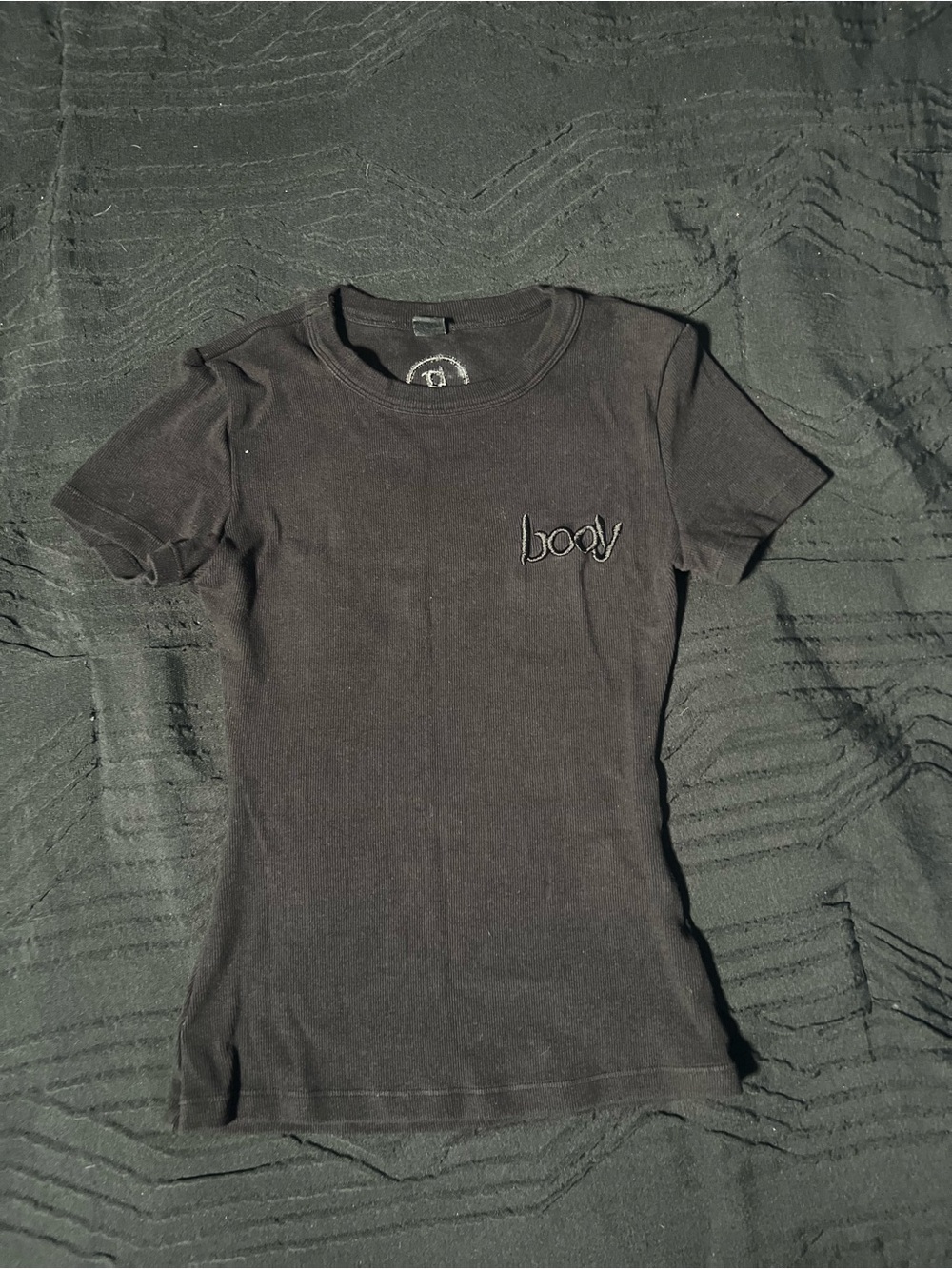 Black 'Body' Logo Short Sleeve Tee